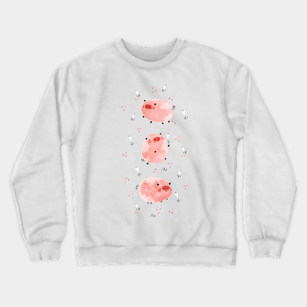 Baby pigs Crewneck Sweatshirt by darianokso